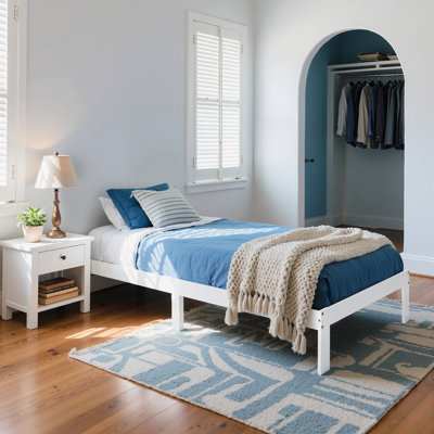 12 Inch Solid Wood Platform Bed Frame,Wooden Bed Frame with No Box Spring Needed