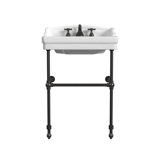 Cheviot Products Essex 24" Console Bathroom Sink with Overflow & Metal Base