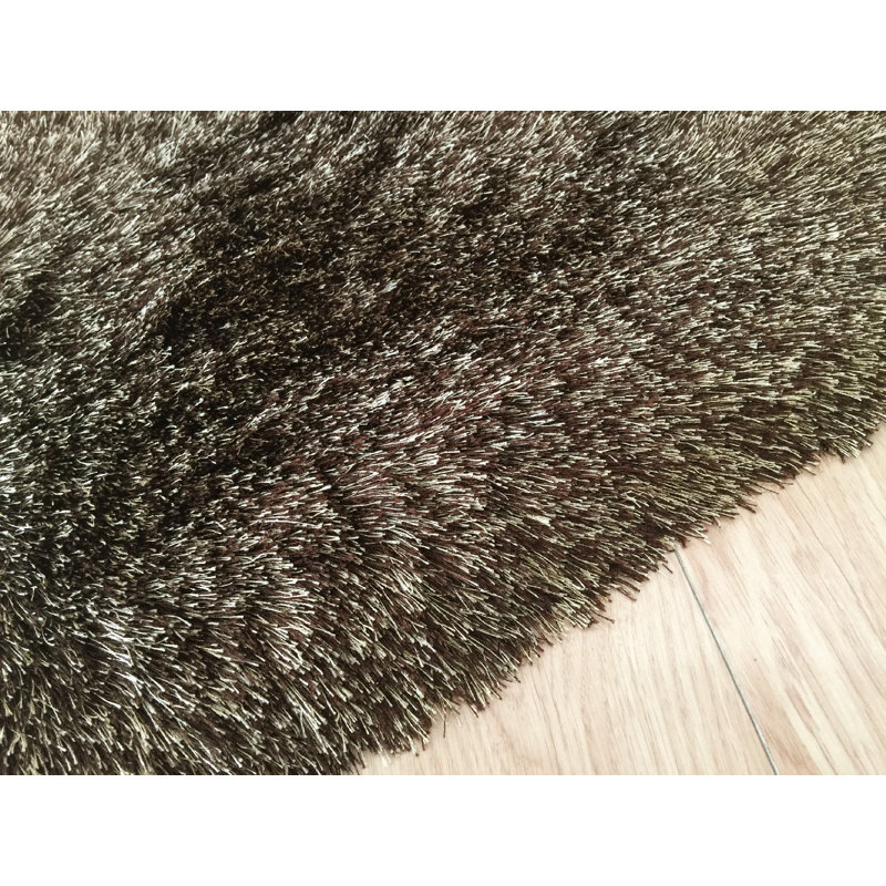 Tapis brun touffeté à la main Grassingt, Rectangle 8 pi x 11 pi