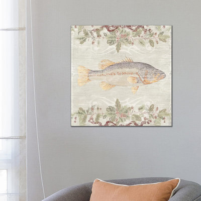Cabin Christmas I 1 Piece Wrapped Canvas Painting