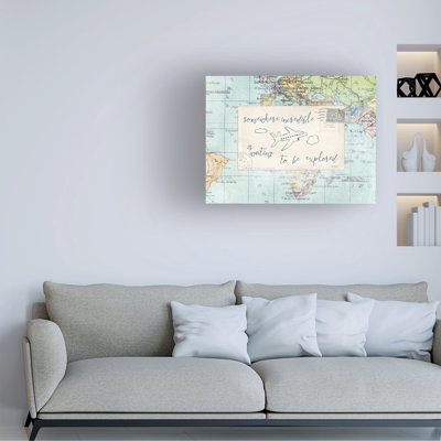 «Travel Posts IV» par Katie pertiet - peinture sur toile tendue