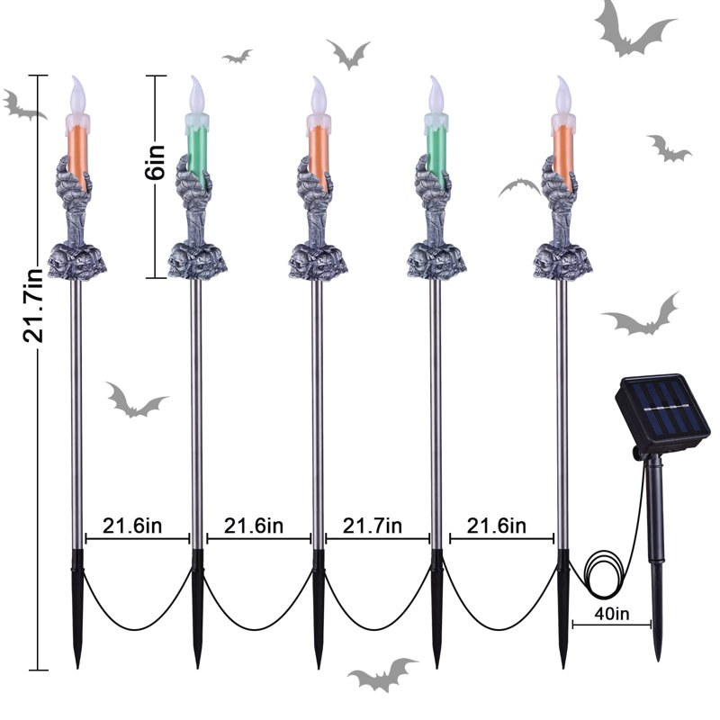 Ensemble de 5 bougies lumineuses
