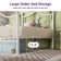 Anterrio Metal Open-Frame Bed with Butterfly Pattern Design Headboard and Footboard