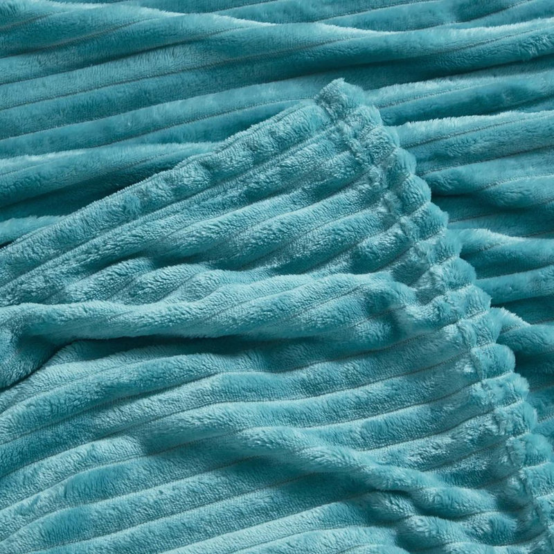 Jeté moelleux et moelleux Nestl, Jeté, Bleu sarcelle clair