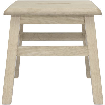 Blount 12.25'' Tall 1 - Step Solid Hardwood Lightweight Step Stool for Adults and Kids with 200 Lbs Capacity, Unfinished