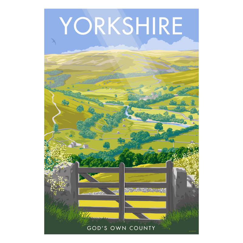 Yorkshire 2 by Stephen Millership - Print, No Frame, 50cm H x 40cm W x 1cm D