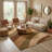 Ebern Designs Cyinthia Cecilia Modern Striped Multi Hand-Carved Rug-99533662