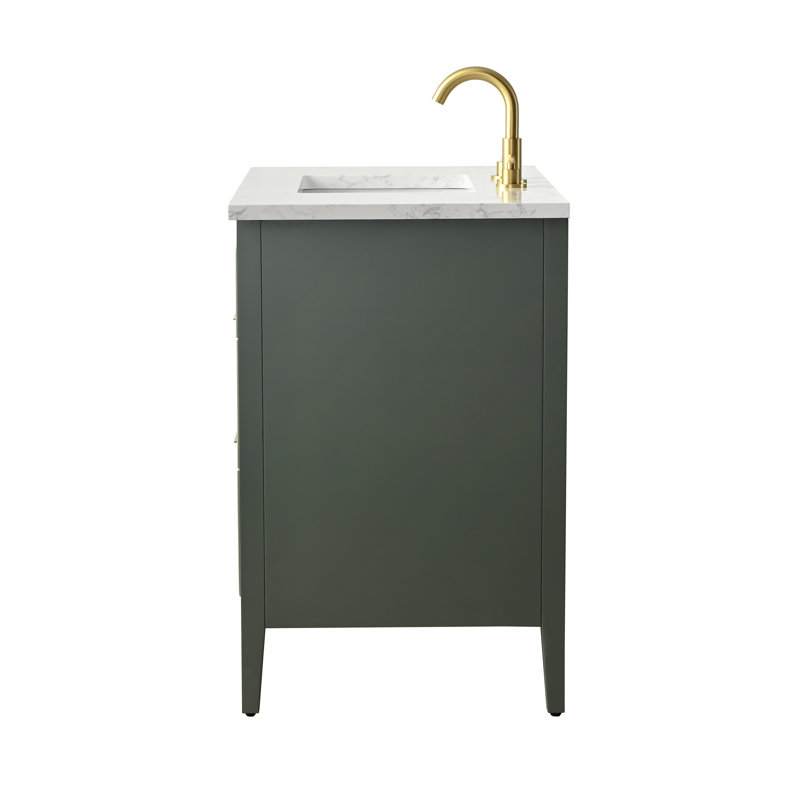 Emma 36" W Single Vanity, Vintage Green