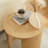 Aspect Round Wood End Table In Oak