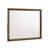 Lary Dresser Mirror, 45 Inch Rectangular Frame, Walnut Brown Okume Veneer