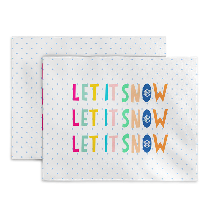Cotton No Pattern Rectangle Placemat