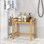 Tabouret de douche en bois de teck