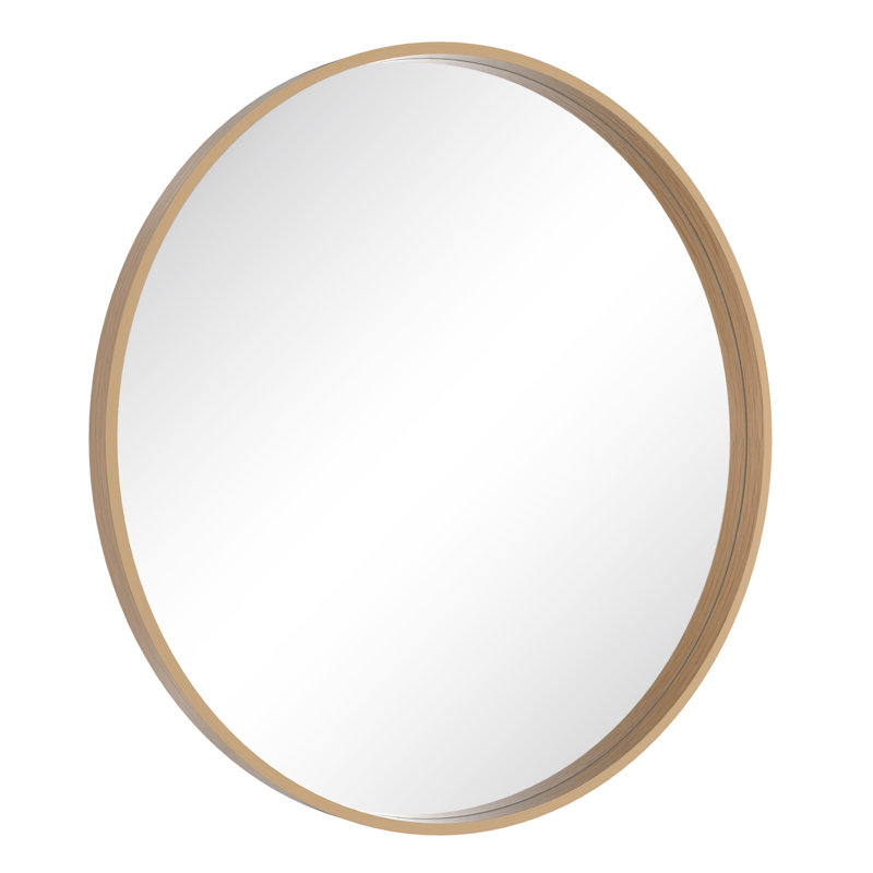 Miroir Karrina, 24 po x 24 po, Chêne clair
