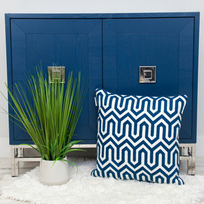 Coussin 100% coton à fermeture à glissière
