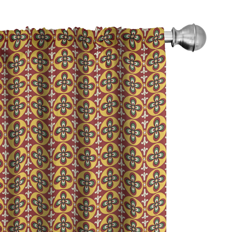 Rideaux 4 panneaux East Urban Home, L 56 po x L 95 po
