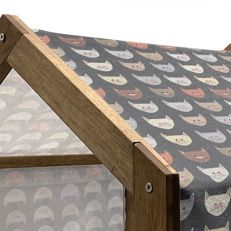 Niche en bois pour chien, H 25,59 po x l 29,53 po x P 21,65 po