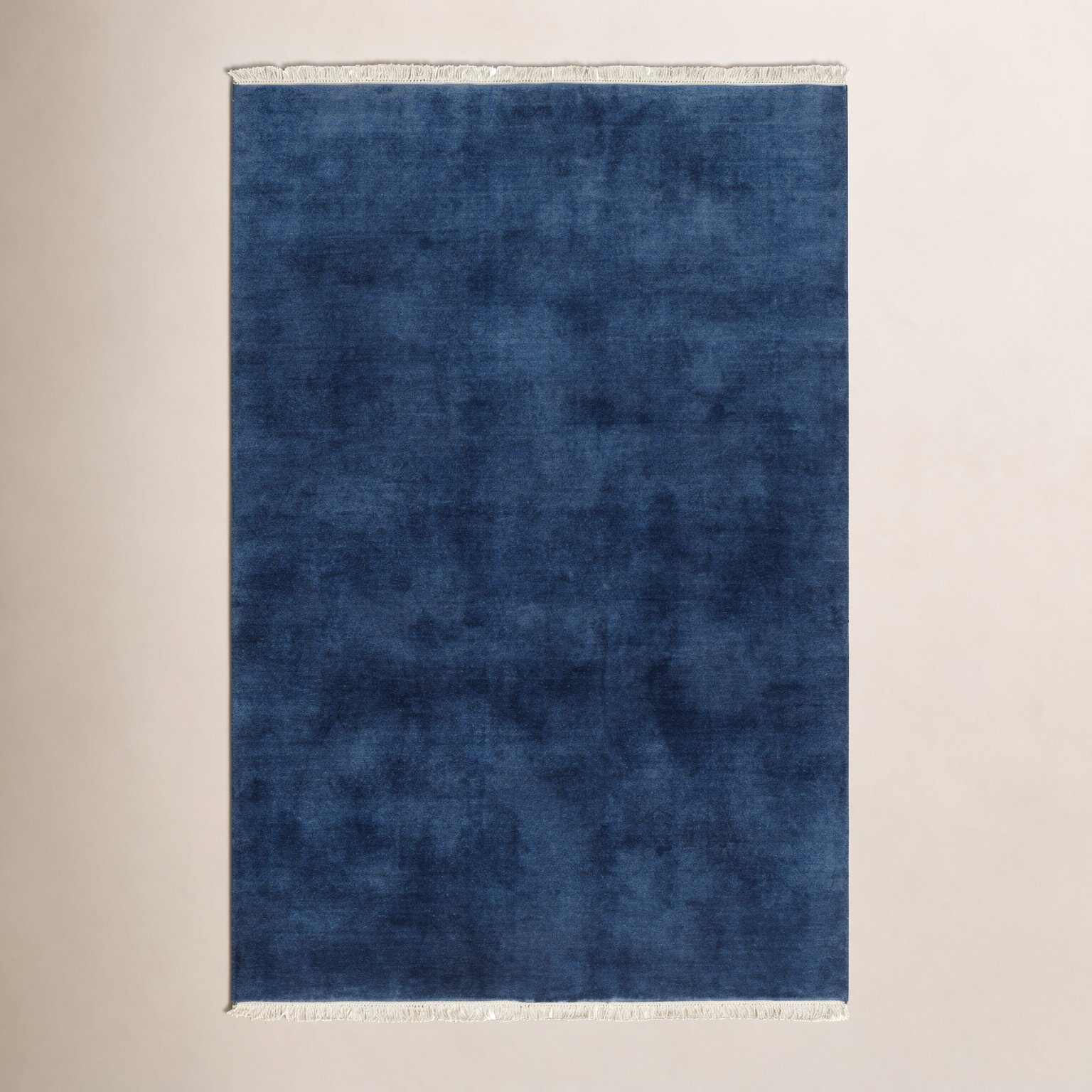 Clio Hand-Loomed Cream Wool Rug, Rectangle 5' x 7'6"