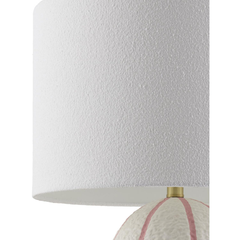 Lampe de table Gwendol, Beige / Rose