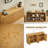 59-Inch Modern Wavy Sideboard, Curved Contour Design Storage Cabinet, 4-Door Cabinet With Storage Function, Suitable For Kitchen/Bedroom/Living Room, Natural, 59.0"L X 15.7"W X 27.7"H-2078121664