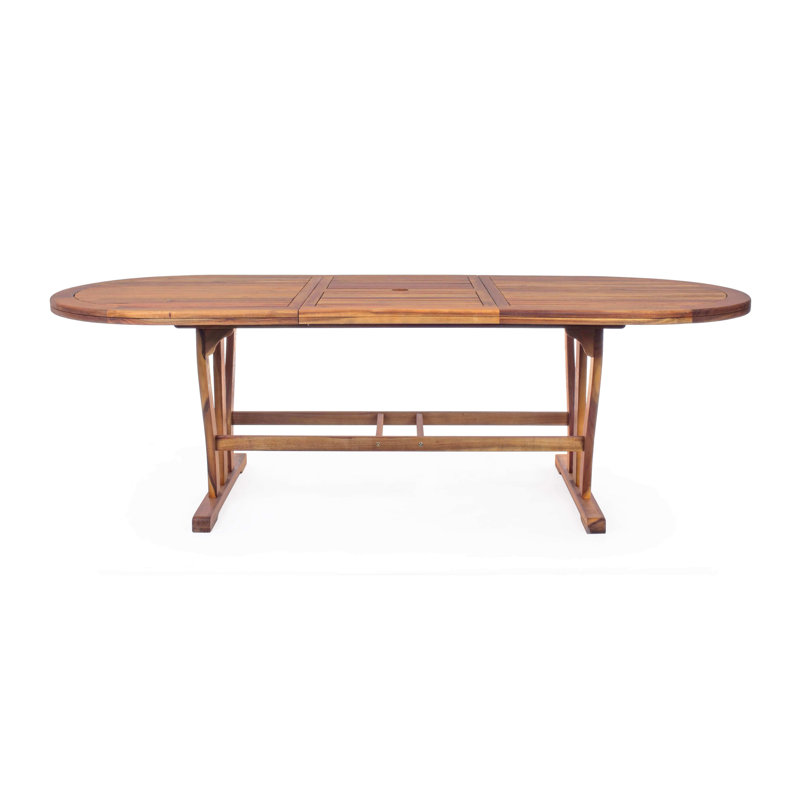 Ewelina Oval Extendable Outdoor Dining Table , cm W cm D, 74cm H x 160cm L x 70cm W