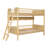 Twin Size Wooden Bunk Bed with 3 Storage Shelves and Reversible Ladder for Kids’ Rooms,Natural-905282149