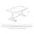 Rectangular dining table in solid oak wood-110665306