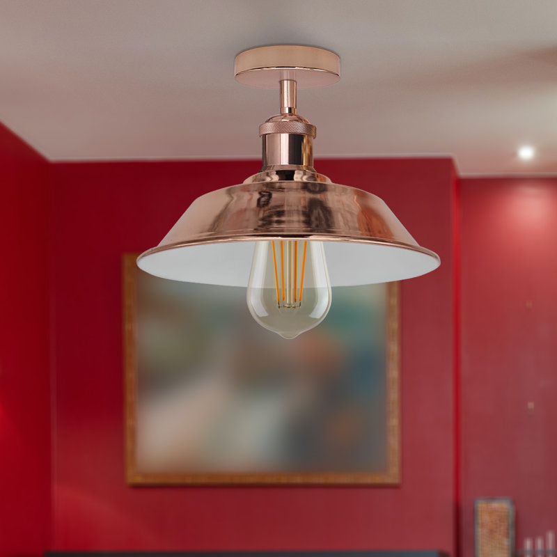 Kymani Semi Flush Mount, Rose Gold