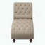 Chaise longue capitonnée à boutons avec traversin-1010380751