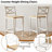 Industrial Style 3 Pieces Counter Height Dining Table Set With Storage Shelves, 41.3’’L Rectangular Dining Table With 2 Dining Chairs For Compact Kitchen Or Dining Room-666854242-666854240