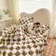 Checkered Lightweight Soft & Cozy Flannel Fleece Throw Blanket for Sofa & Bed in All Season-125344964-125344965