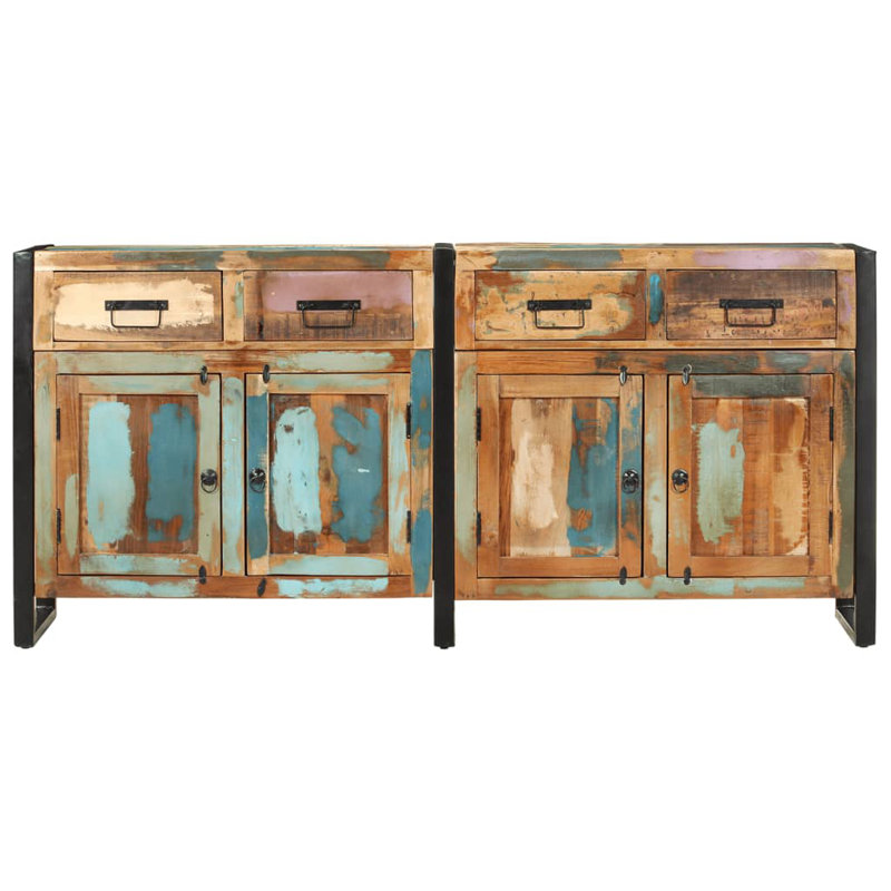 Buffet en bois de bois massif 67,7 po x 13,8 po x 31,5 po Sharon
