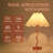 21.25in Orange Spiral Table Lamp with Scalloped Pleated Shade-344361205-344361204