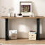 Console polyvalente avec une forme attrayante qui s'adapte à n'importe quelle table élégante: espace spacieux, motif de pieds distinctif-112425967