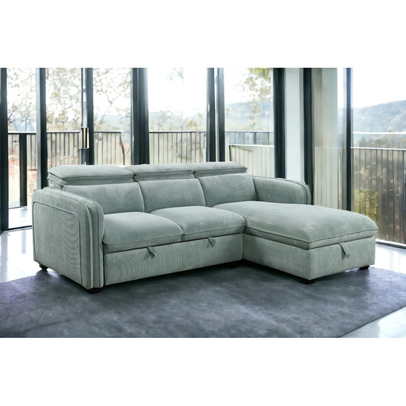 Canapé modulaire en chenille avec rangement Zavala