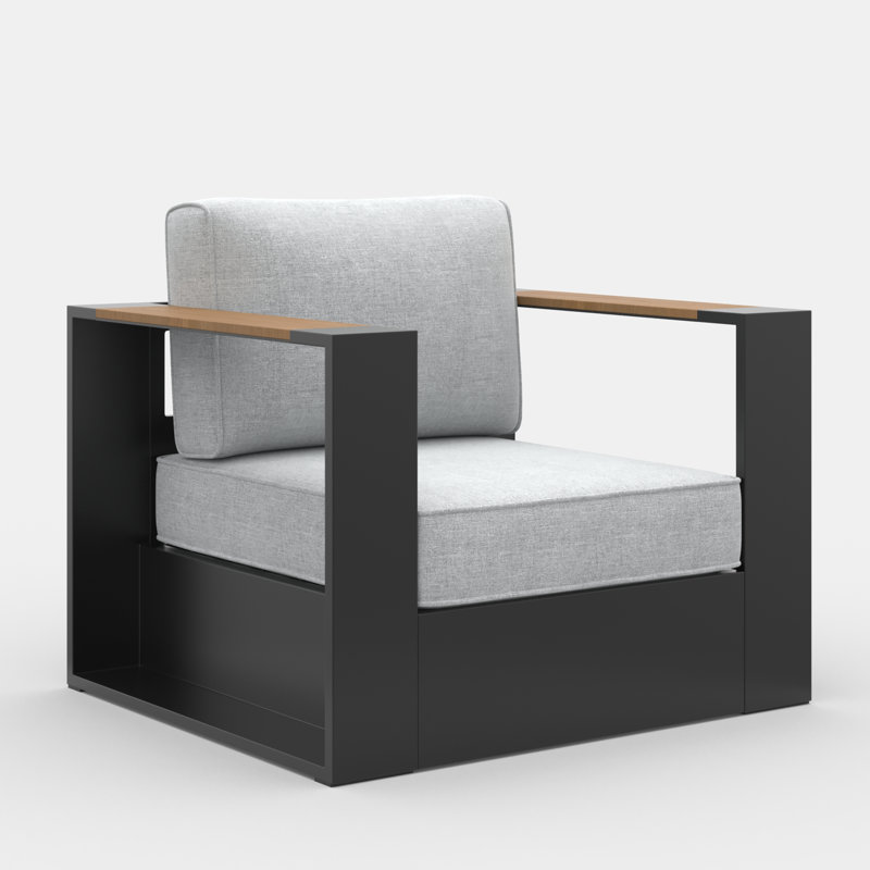 Outdoor Lounge Chair, Light Grey