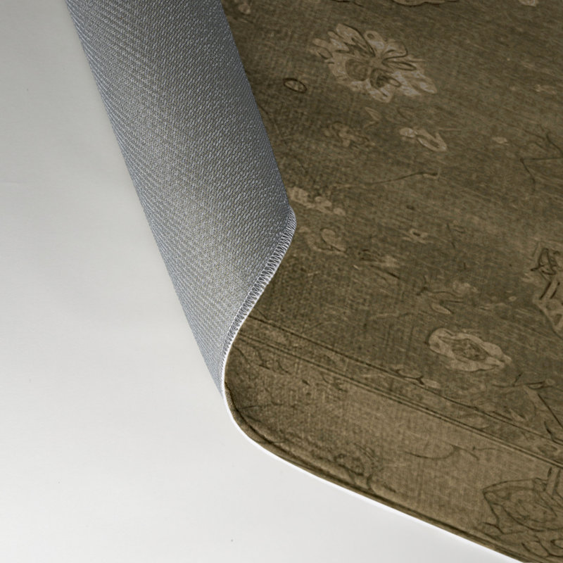 Tapis intérieur et extérieur brun Overdyed, Rectangle 5 pi x 7 pi