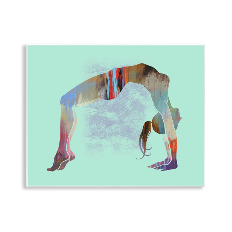 Art mural, pose de yoga, par Tim Parker