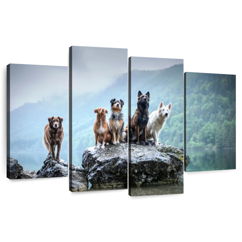 Dog Alliance, 54" H x 84" W