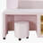 Ivyn Upholstered Platform Storage Bed,Bed Frame, Grounded Bed, Mother & Child Bed with Bedside Desk and Little Round Stool-1838516161-1838516160