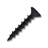 #8 x 1 in. Black Combo Drive Flat-Head Coarse Thread with Nibs Self-Tapping