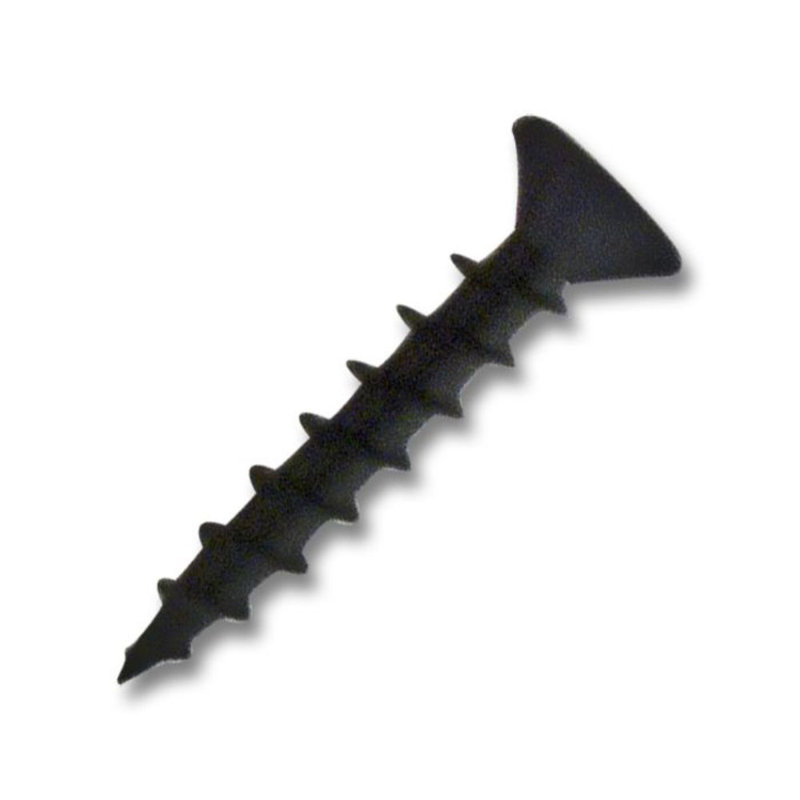 #8 x 1 in. Black Oxide Flat-Head Coarse Thread Self-Tapping Screws (Set of 1000)