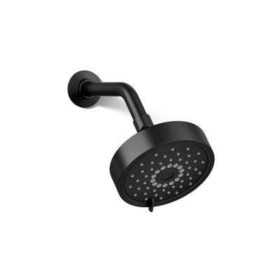 Kohler Purist® 1.75 Gpm Multifunction Wall Mount Showerhead, Three Spray Settings, 5.5" High Pressure Spray Head