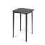 Table de bar d'extérieur carrée en bois d'acacia - Gris foncé (table incluse seulement)-1029696158