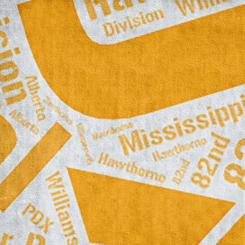 Lightweight Beach Towel, Orange, Microfiber, New York