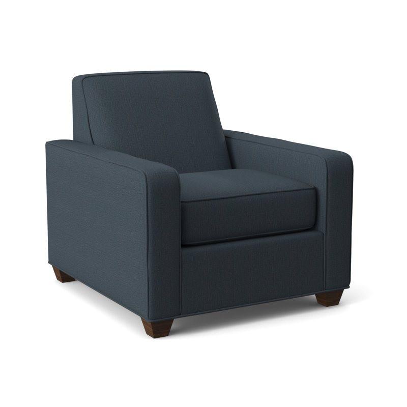 Avery Upholstered Armchair, Montana Walnut, Archetype Anchor