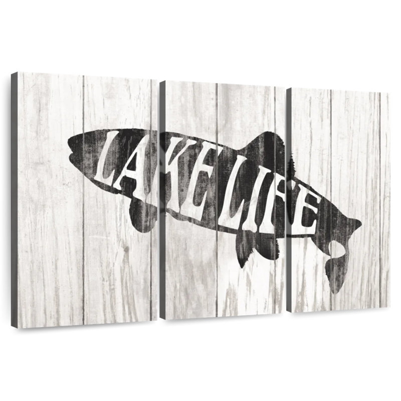 Plaque murale Kema Lake Life, H 42 po x l 65 po