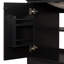 Meuble-lavabo 30 po sans lavabo, base seulement, armoire de salle de bain multifonctionnelle avec portes et tiroir, noir