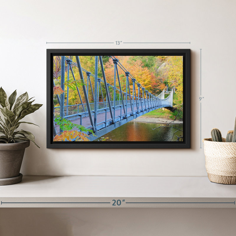 Impression sur toile Blue Bear Mountain Bridge, H 9 po x l 13 po