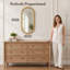 Miroir mural ovale Marlowe en fer noir mat perlé 18 x 36 po-136062889
