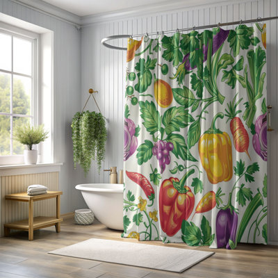 Spring Chard - Rideau de douche Premium
